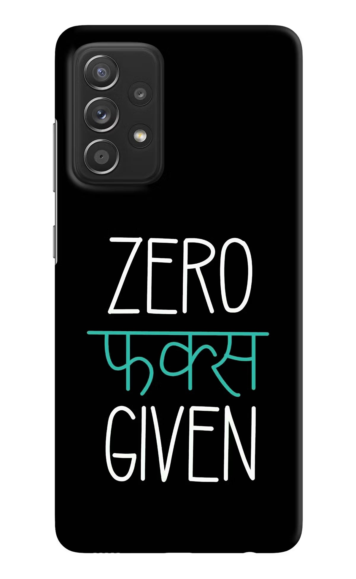 Zero Fucks Given Samsung A52/A52s 5G Hard Case Back Cover by Casekaro