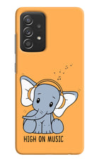 High On Music Samsung A52/A52s 5G Hard Case Back Cover by Casekaro