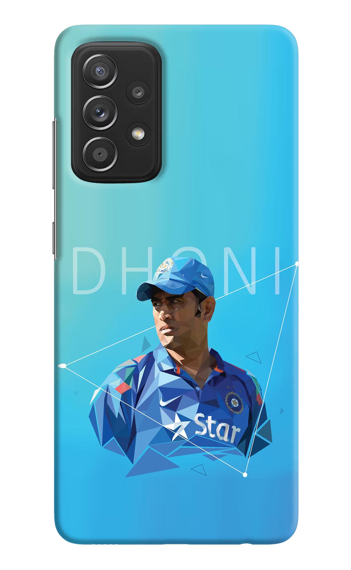 Dhoni Artwork Samsung A52/A52s 5G Hard Case Back Cover by Casekaro