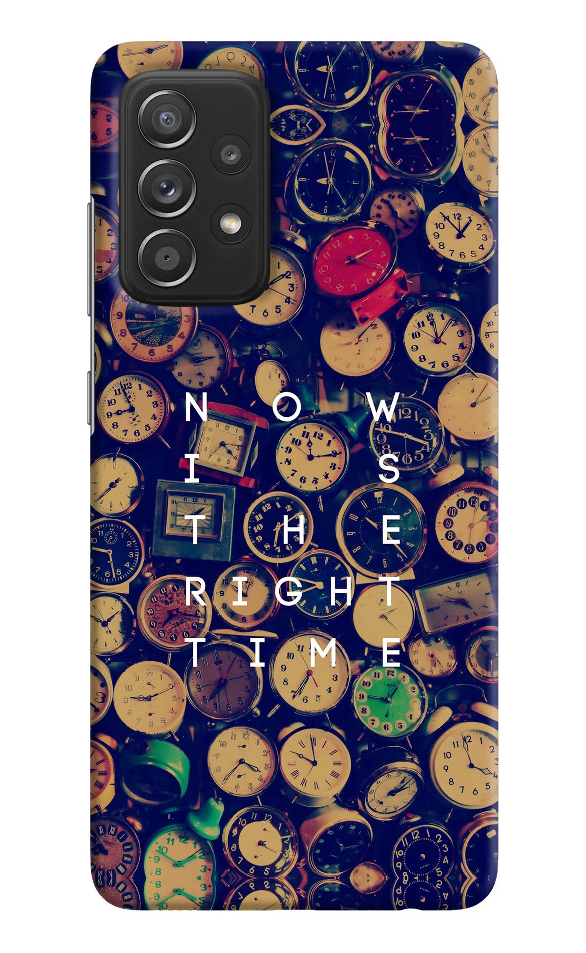 Now is the Right Time Quote Samsung A52/A52s 5G Hard Case Back Cover by Casekaro
