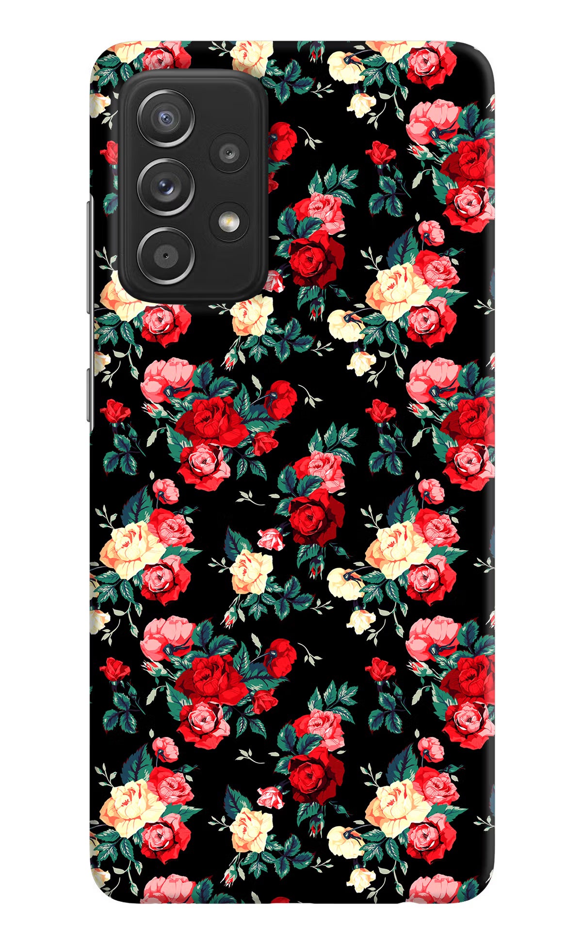 Rose Pattern Samsung A52/A52s 5G Hard Case Back Cover by Casekaro