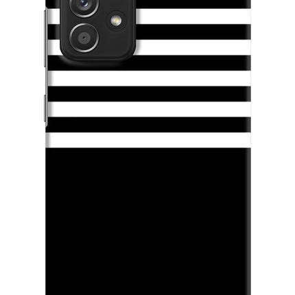 Black and White Print Samsung A52/A52s 5G Hard Case Back Cover by Casekaro