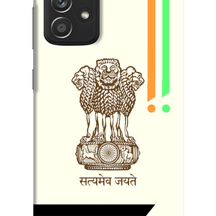 Satyamev Jayate Brown Logo Samsung A52/A52s 5G Hard Case Back Cover by Casekaro