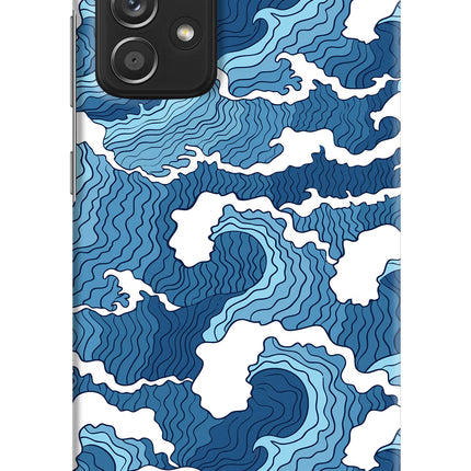 Blue Waves Samsung A52/A52s 5G Hard Case Back Cover by Casekaro