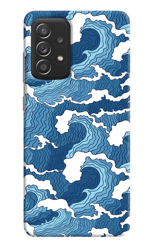 Blue Waves Samsung A52/A52s 5G Hard Case Back Cover by Casekaro
