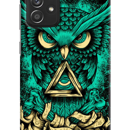 Green Owl Samsung A52/A52s 5G Hard Case Back Cover by Casekaro