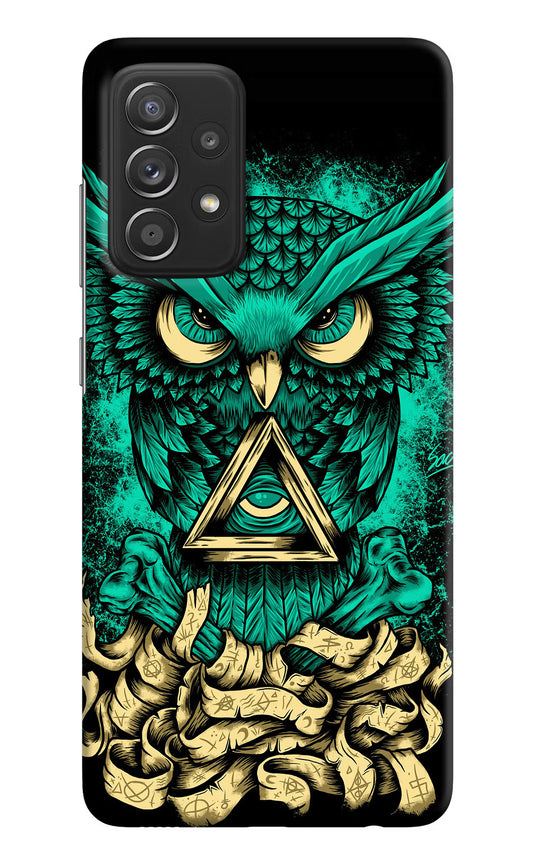 Green Owl Samsung A52/A52s 5G Hard Case Back Cover by Casekaro