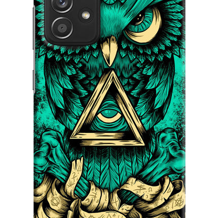 Green Owl Samsung A52/A52s 5G Hard Case Back Cover by Casekaro