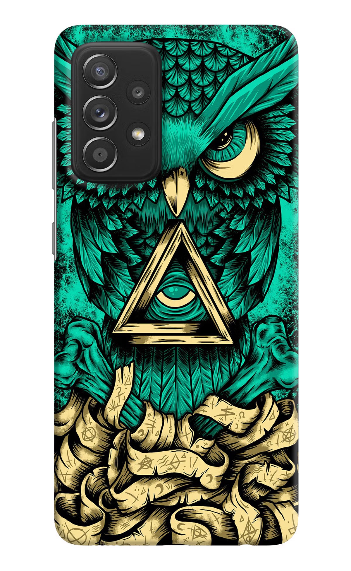 Green Owl Samsung A52/A52s 5G Hard Case Back Cover by Casekaro