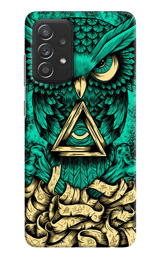 Green Owl Samsung A52/A52s 5G Hard Case Back Cover by Casekaro