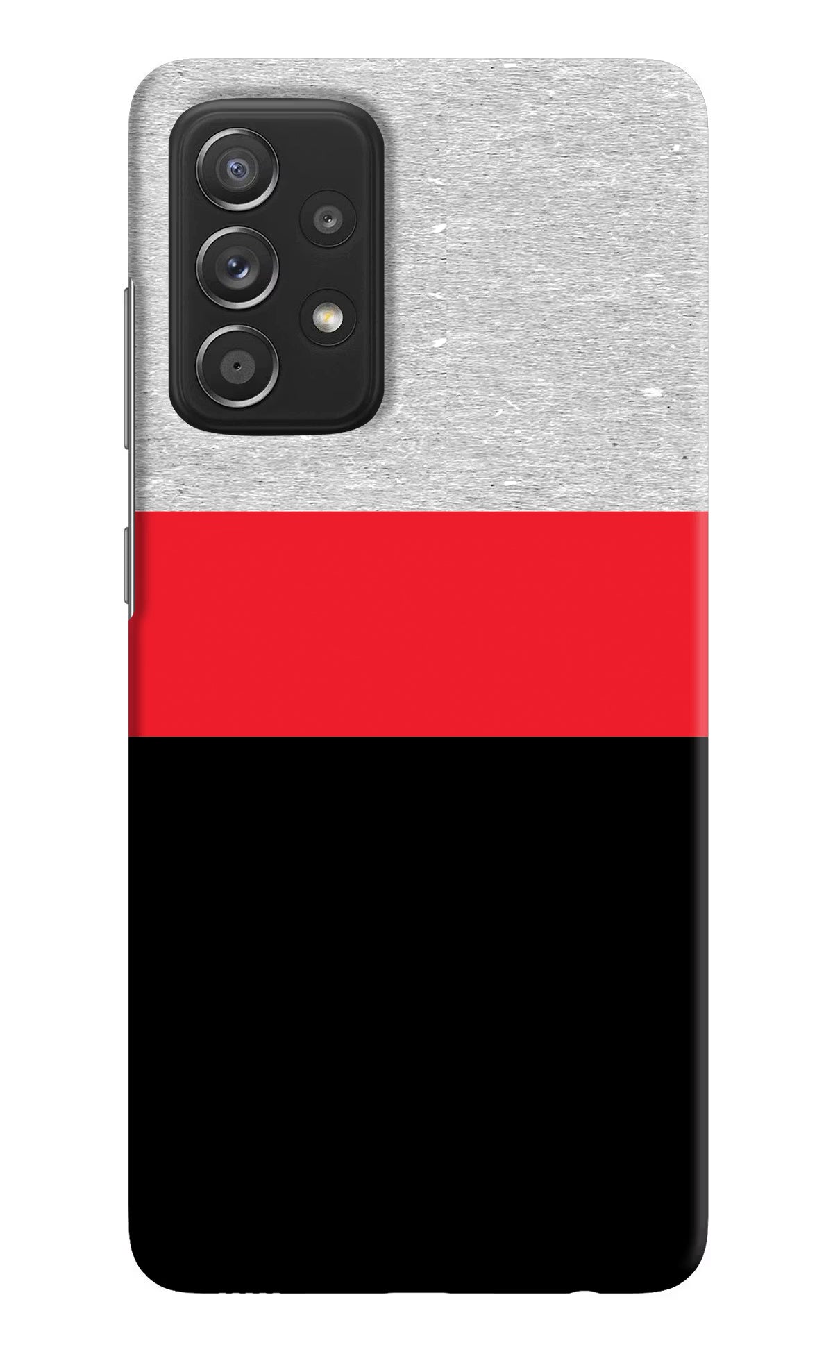 Tri Color Pattern Samsung A52/A52s 5G Hard Case Back Cover by Casekaro