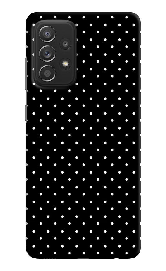 White Dots Samsung A52/A52s 5G Hard Case Back Cover by Casekaro
