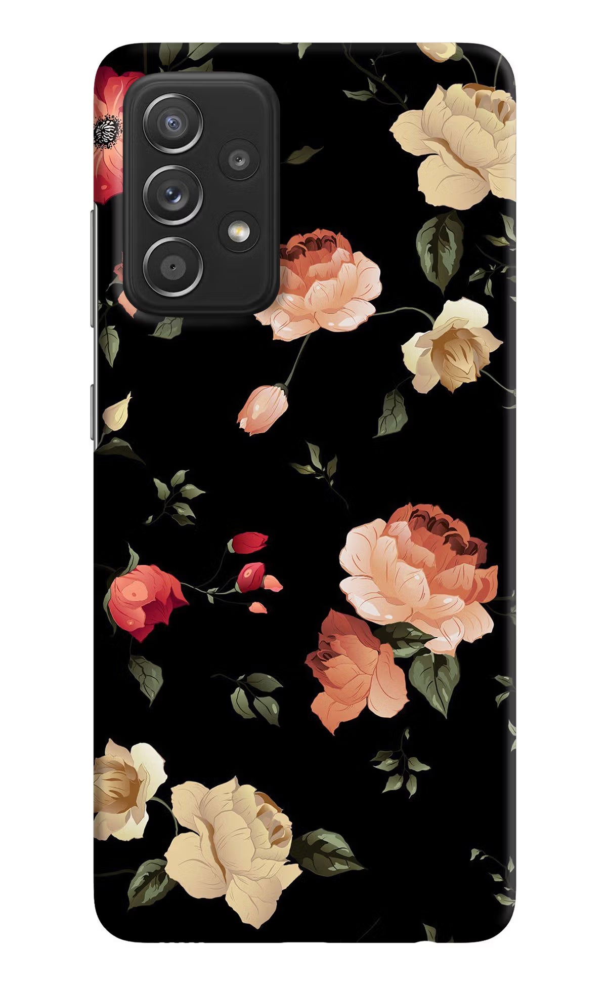 Flowers Samsung A52/A52s 5G Hard Case Back Cover by Casekaro