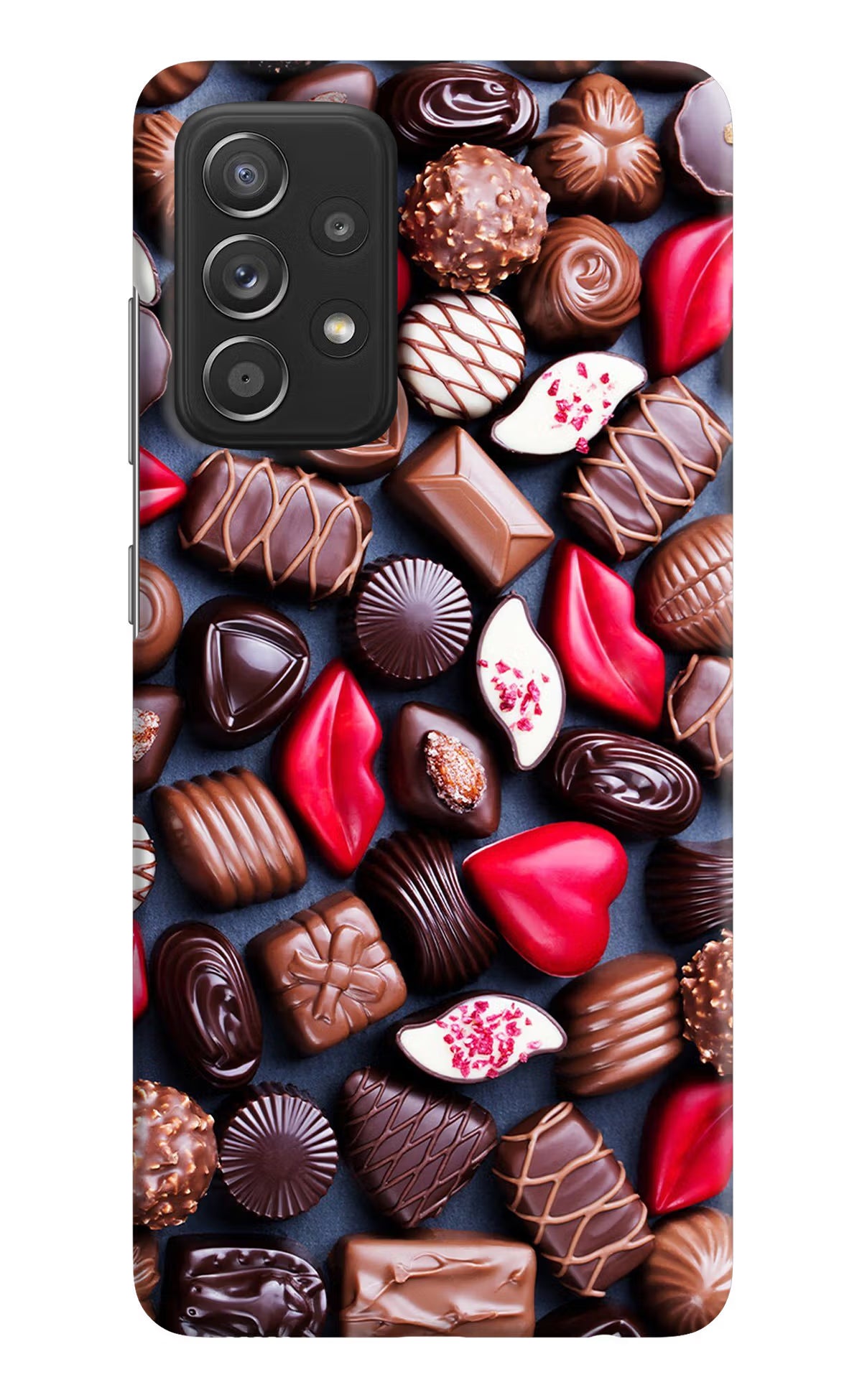 Chocolates Samsung A52/A52s 5G Hard Case Back Cover by Casekaro