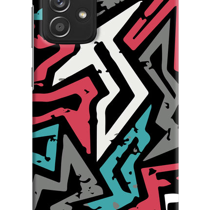Geometric Graffiti Samsung A52/A52s 5G Hard Case Back Cover by Casekaro