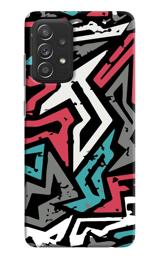 Geometric Graffiti Samsung A52/A52s 5G Hard Case Back Cover by Casekaro