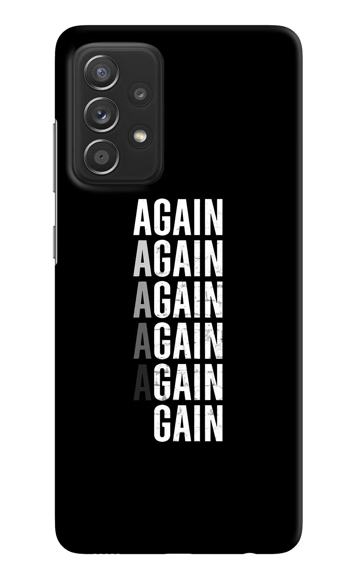 Again Again Gain Samsung A52/A52s 5G Hard Case Back Cover by Casekaro