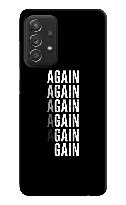 Again Again Gain Samsung A52/A52s 5G Hard Case Back Cover by Casekaro