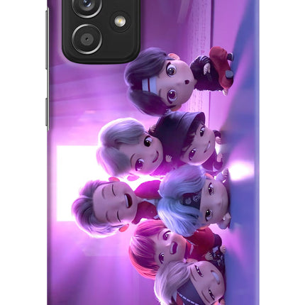 BTS Chibi Samsung A52/A52s 5G Hard Case Back Cover by Casekaro
