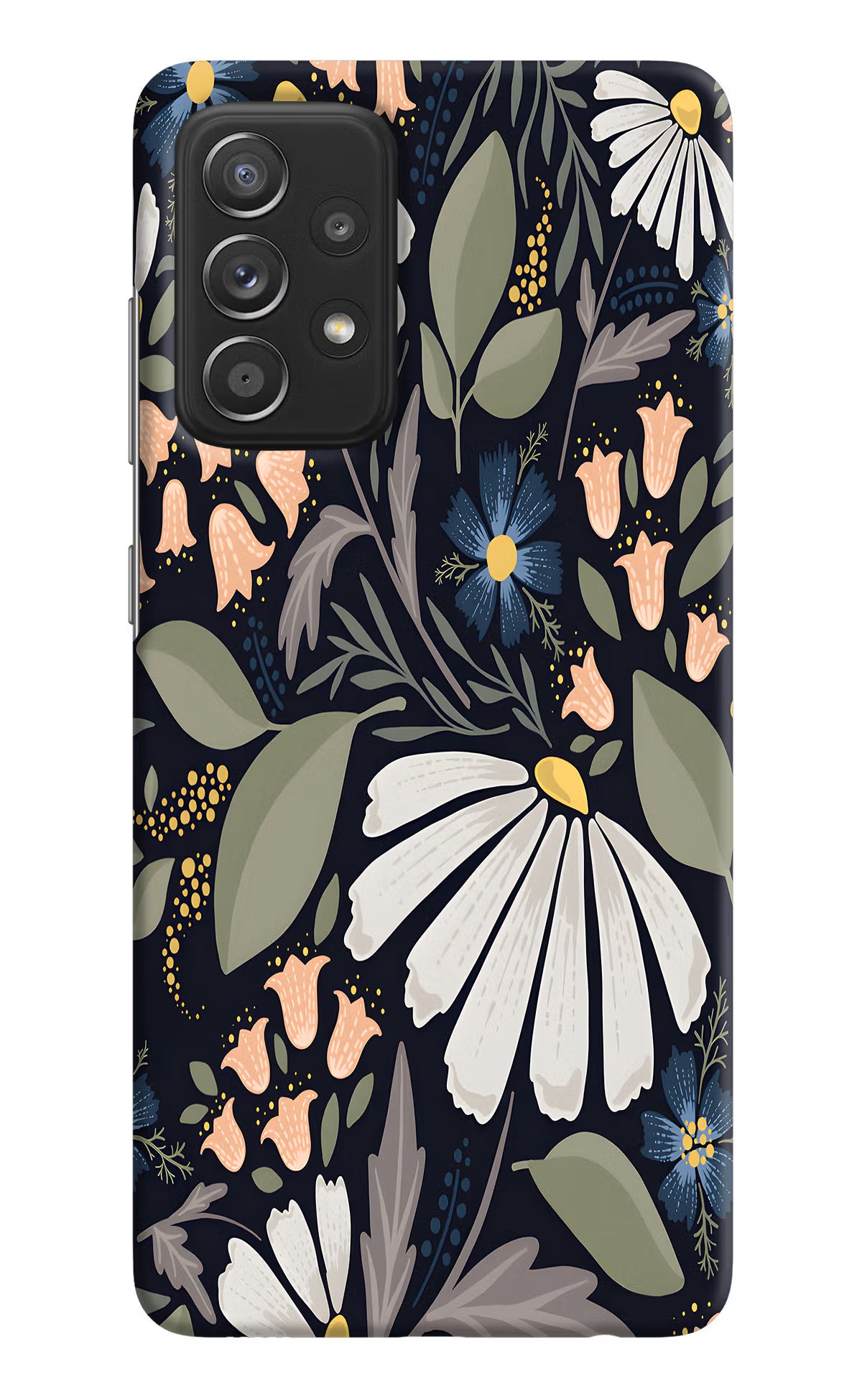 Flowers Art Samsung A52/A52s 5G Hard Case Back Cover by Casekaro
