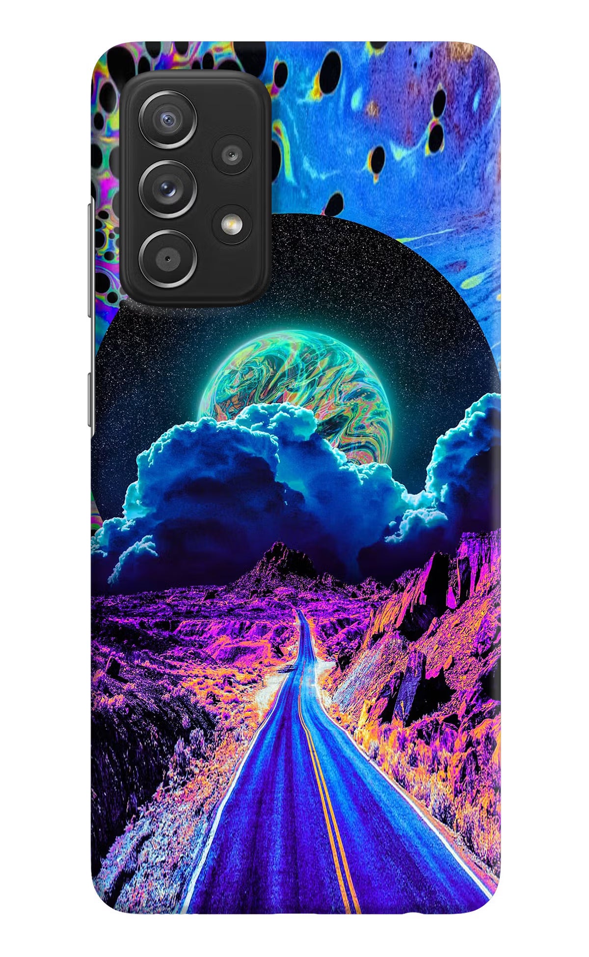 Psychedelic Painting Samsung A52/A52s 5G Hard Case Back Cover by Casekaro