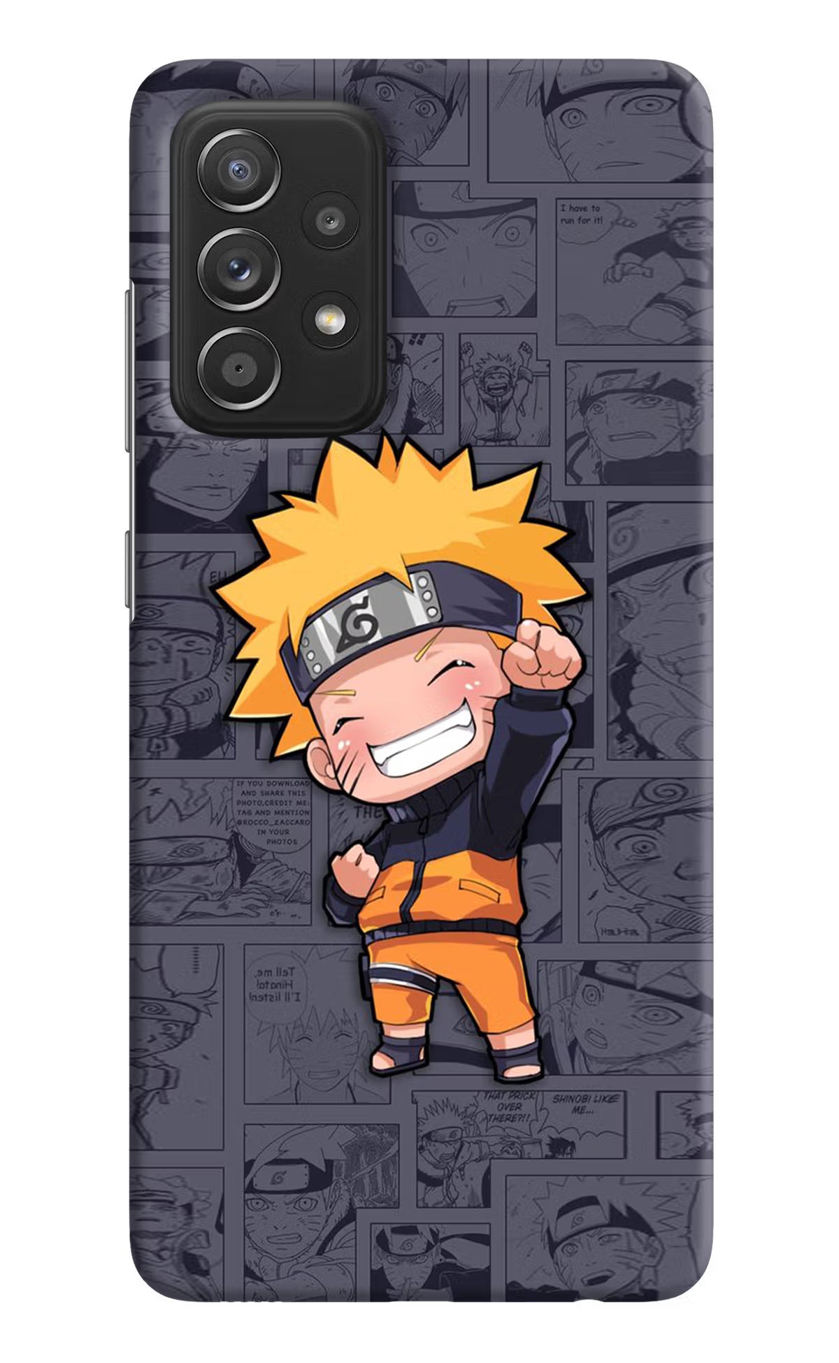 Chota Naruto Samsung A52/A52s 5G Hard Case Back Cover by Casekaro