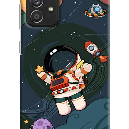 Cartoon Astronaut Samsung A52/A52s 5G Hard Case Back Cover by Casekaro