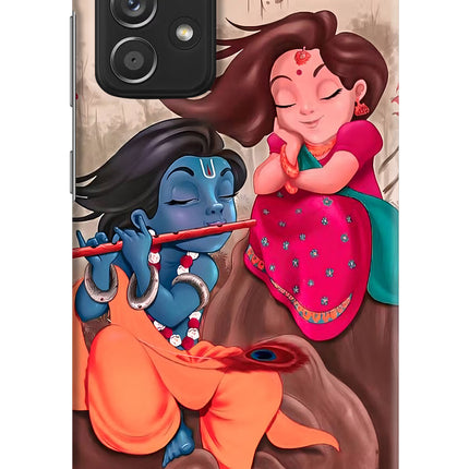 Radhe Krishna Samsung A52/A52s 5G Hard Case Back Cover by Casekaro