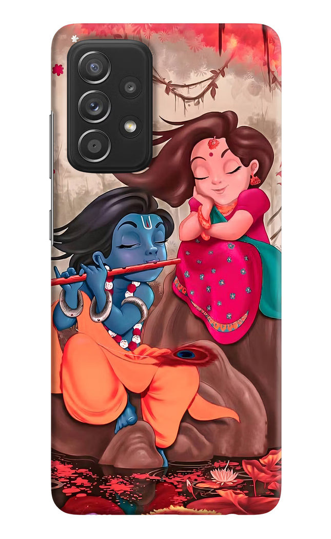 Radhe Krishna Samsung A52/A52s 5G Hard Case Back Cover by Casekaro
