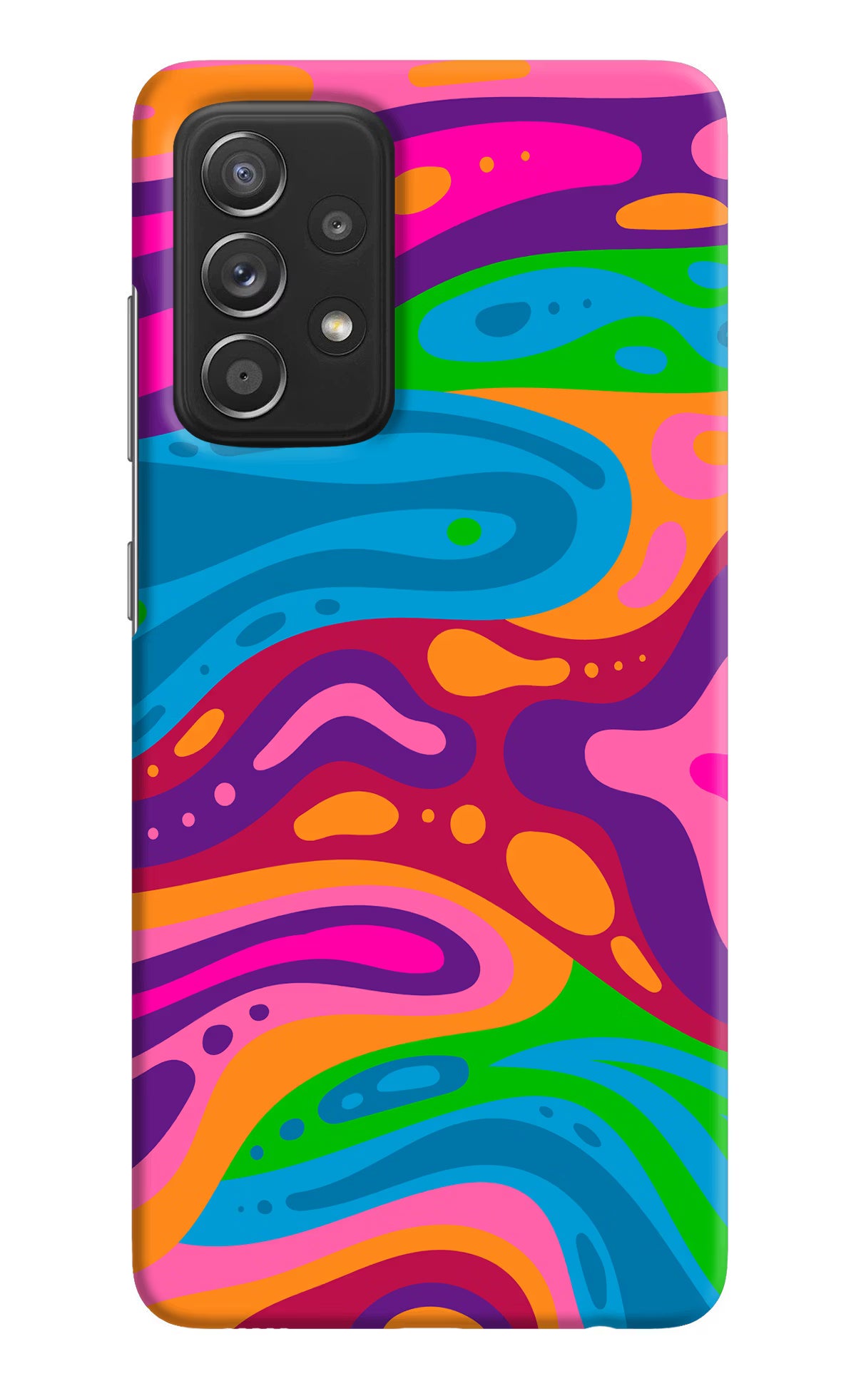 Trippy Pattern Samsung A52/A52s 5G Hard Case Back Cover by Casekaro