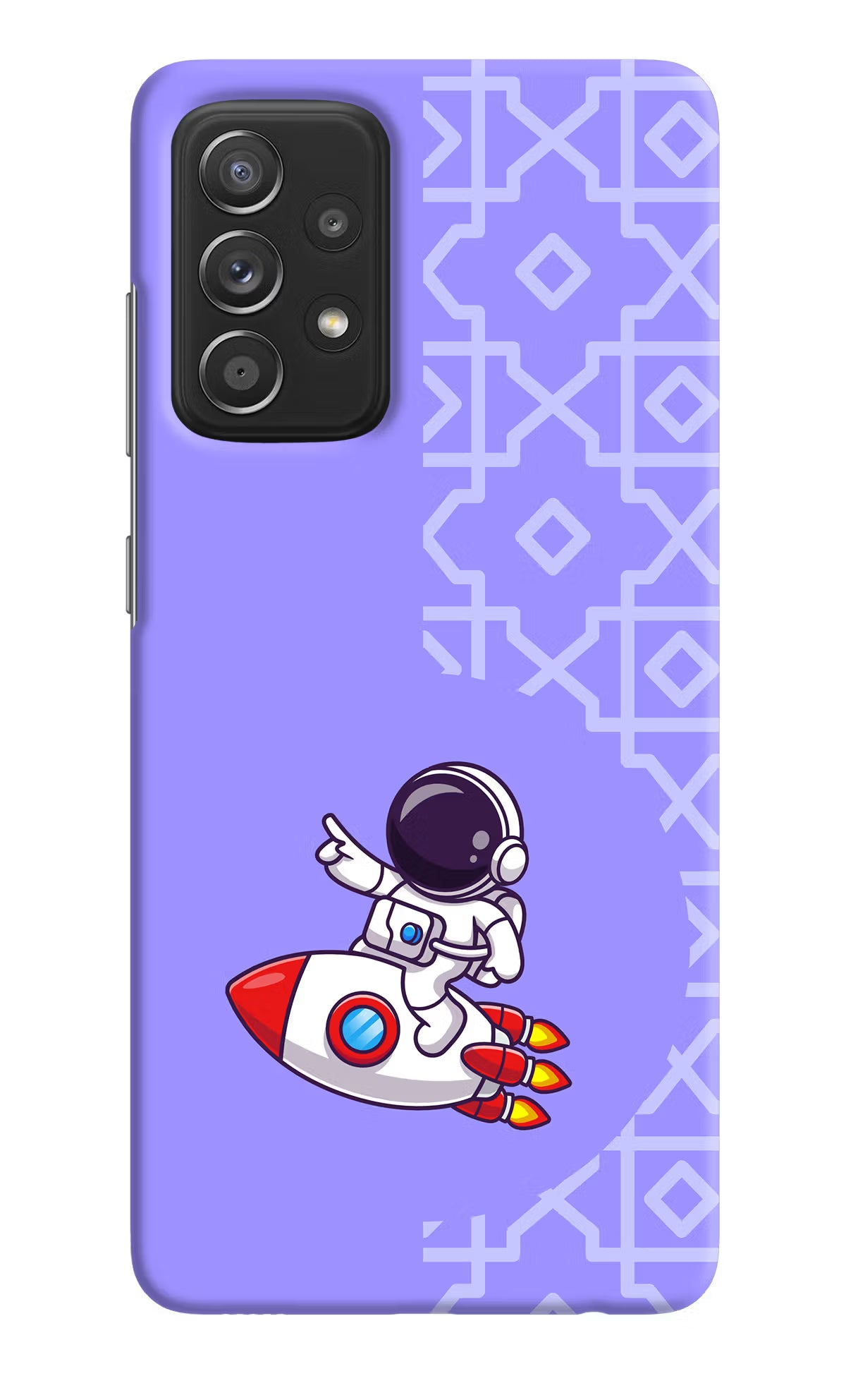 Cute Astronaut Samsung A52/A52s 5G Hard Case Back Cover by Casekaro