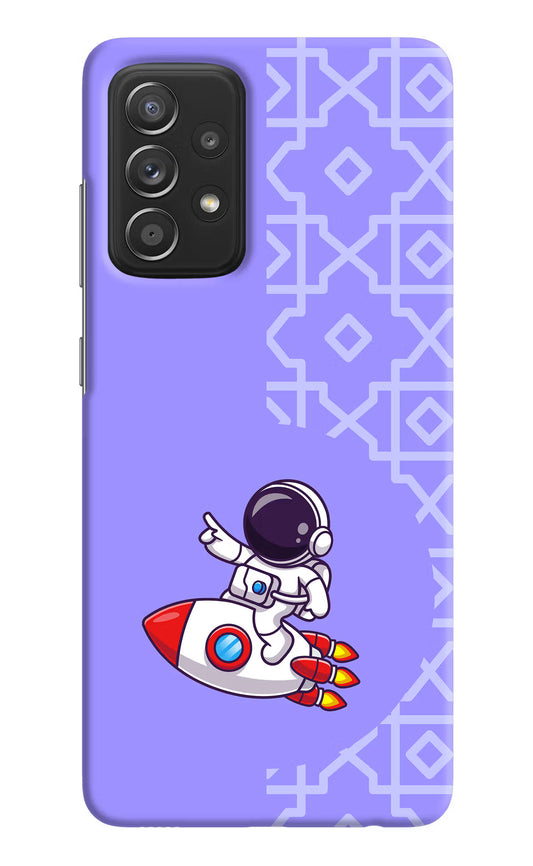 Cute Astronaut Samsung A52/A52s 5G Hard Case Back Cover by Casekaro
