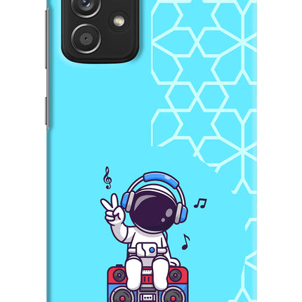 Cute Astronaut Chilling Samsung A52/A52s 5G Hard Case Back Cover by Casekaro