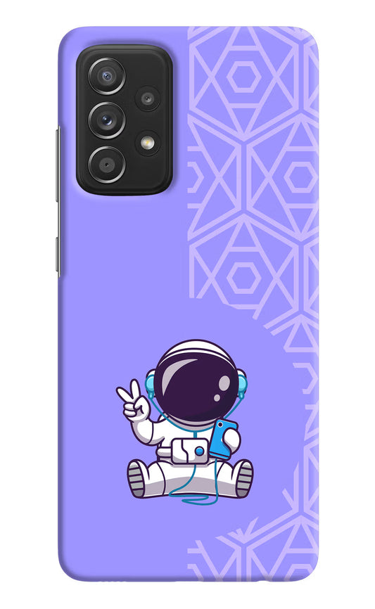 Cute Astronaut Chilling Samsung A52/A52s 5G Hard Case Back Cover by Casekaro