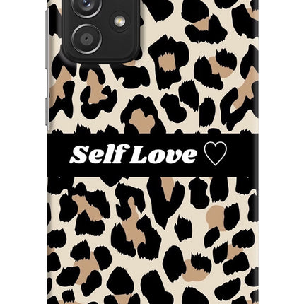 Leopard Print Self Love Samsung A52/A52s 5G Hard Case Back Cover by Casekaro