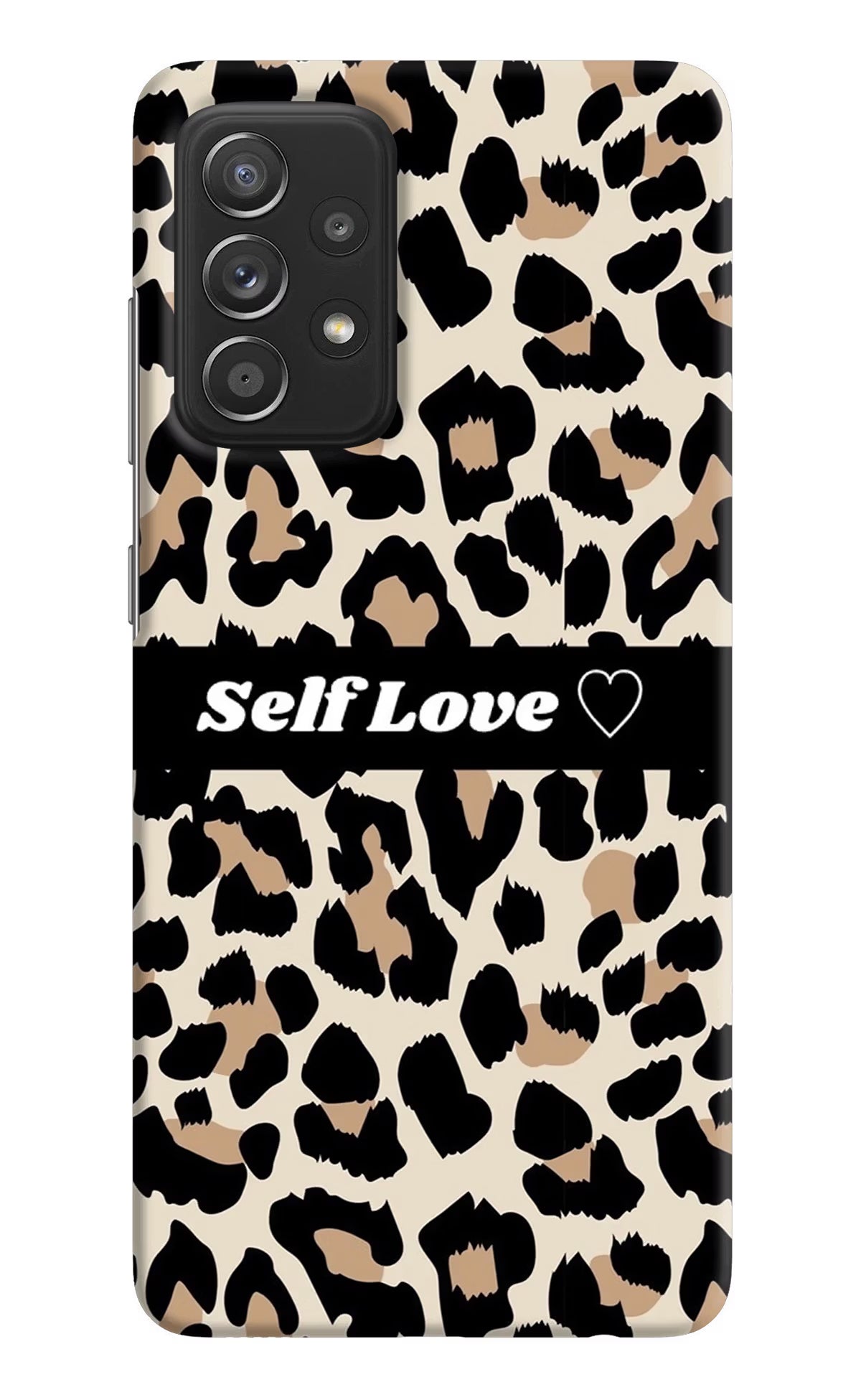 Leopard Print Self Love Samsung A52/A52s 5G Hard Case Back Cover by Casekaro