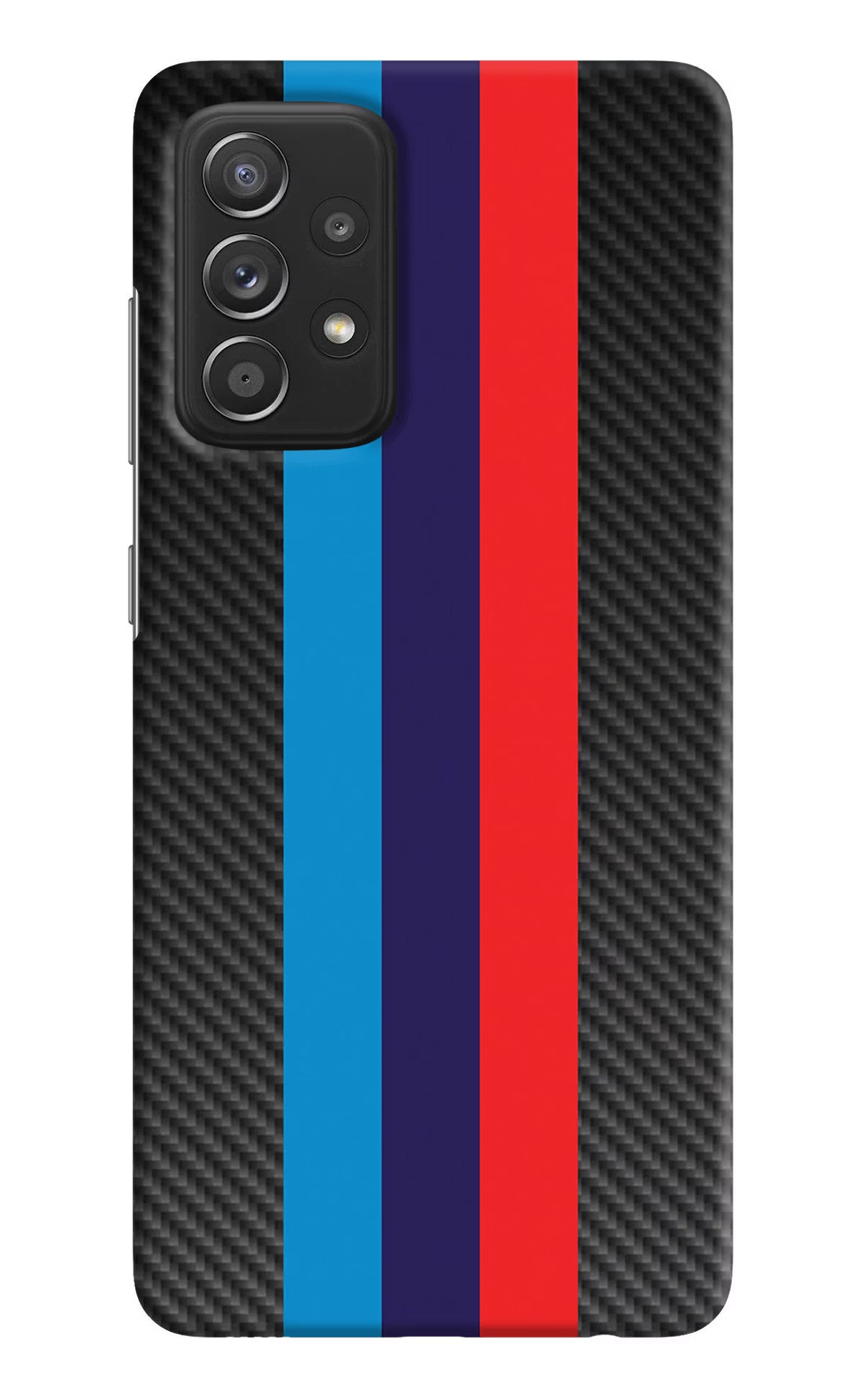 BMW Stripes Pattern Samsung A52/A52s 5G Hard Case Back Cover by Casekaro