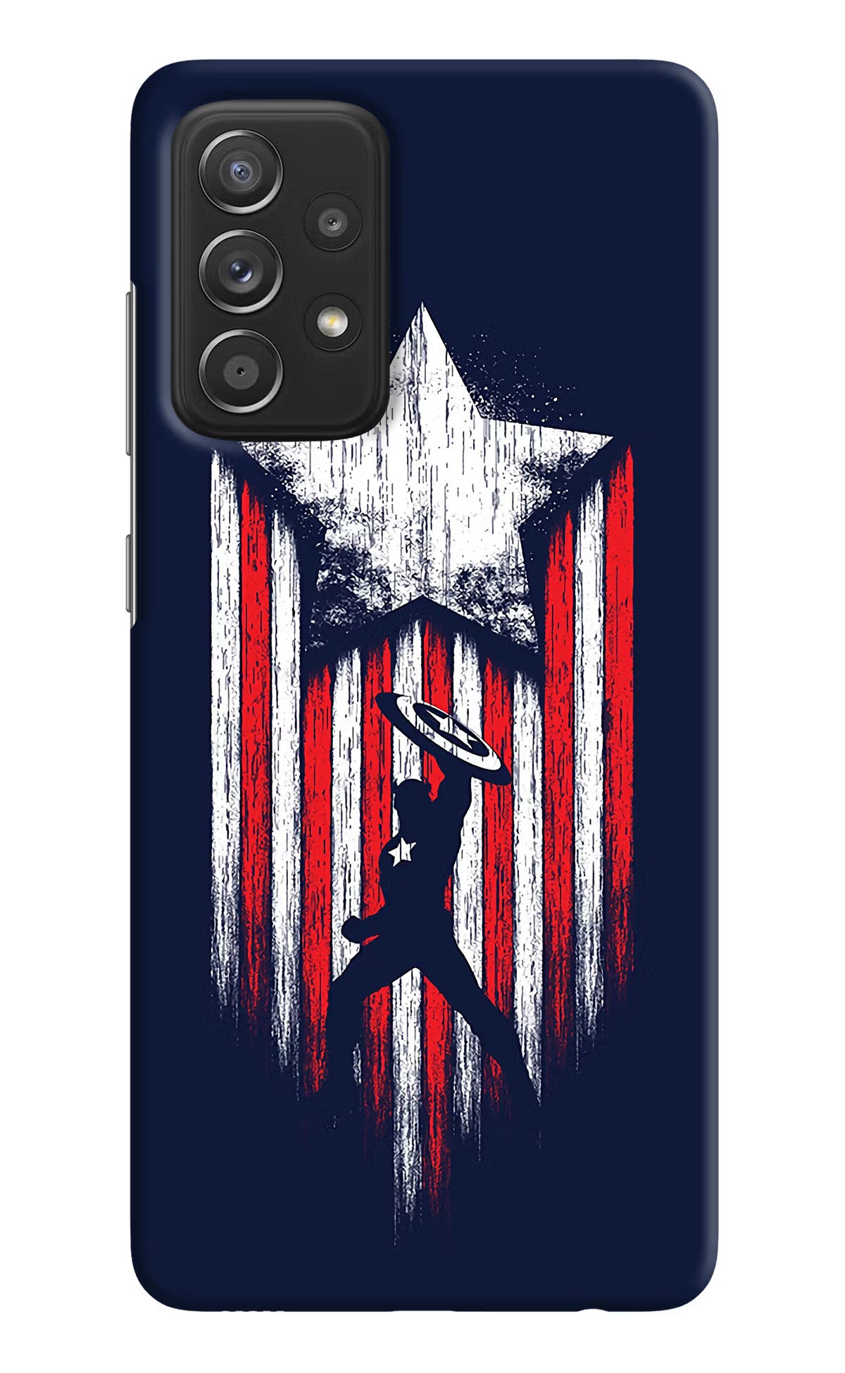 Captain America Marvel Art Samsung A52/A52s 5G Hard Case Back Cover by Casekaro