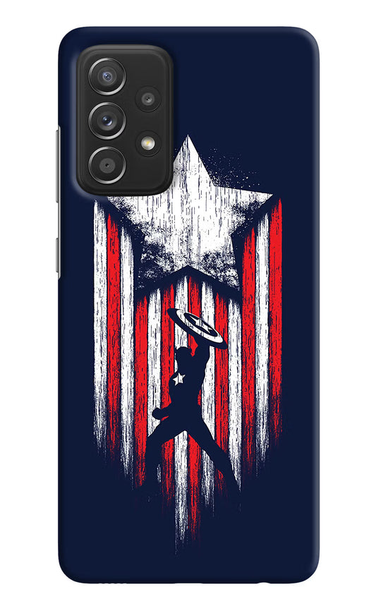 Captain America Marvel Art Samsung A52/A52s 5G Hard Case Back Cover by Casekaro