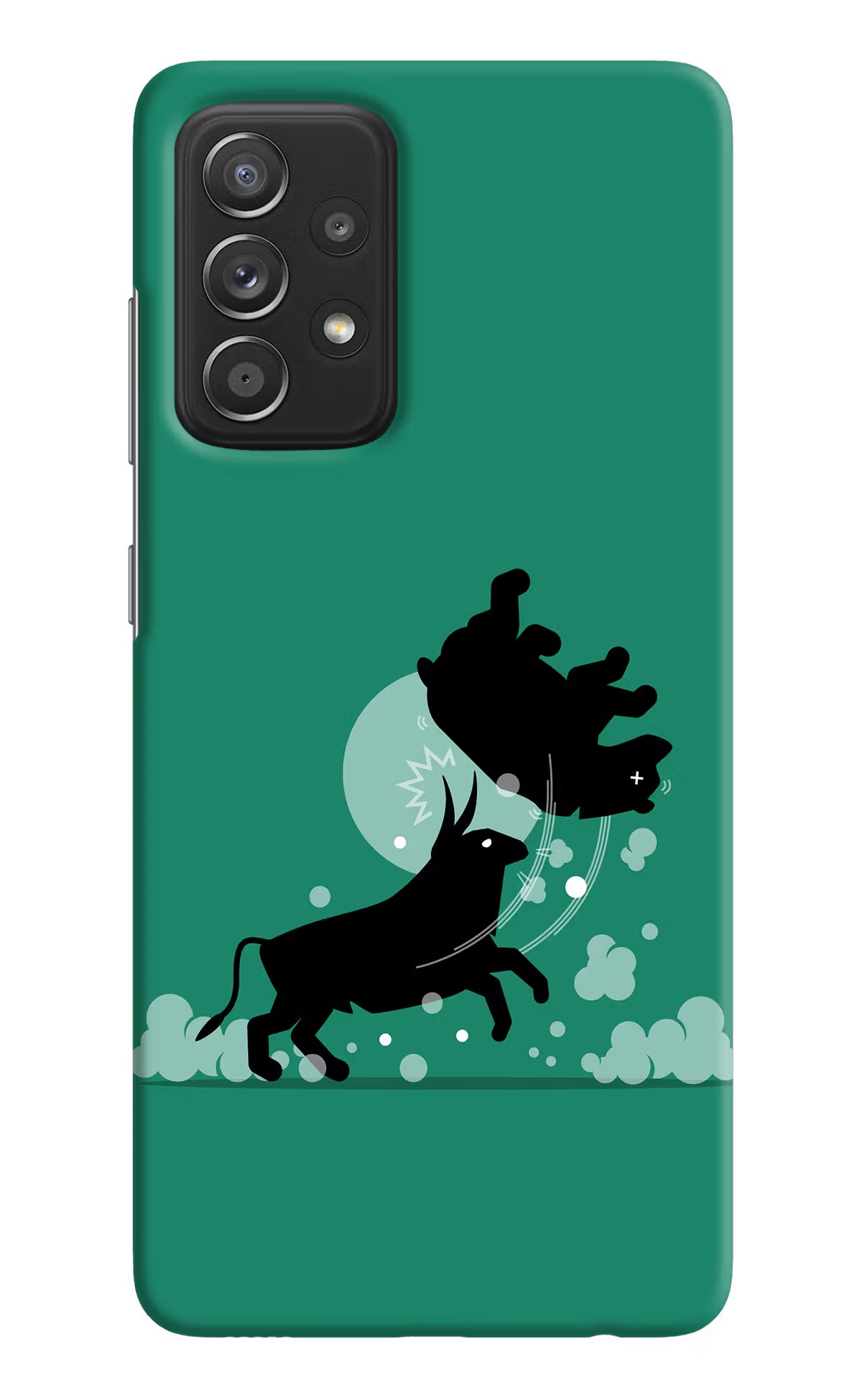 Bull Conqueror Samsung A52/A52s 5G Hard Case Back Cover by Casekaro