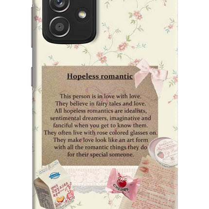 Hopeless Romantic Samsung A52/A52s 5G Hard Case Back Cover by Casekaro