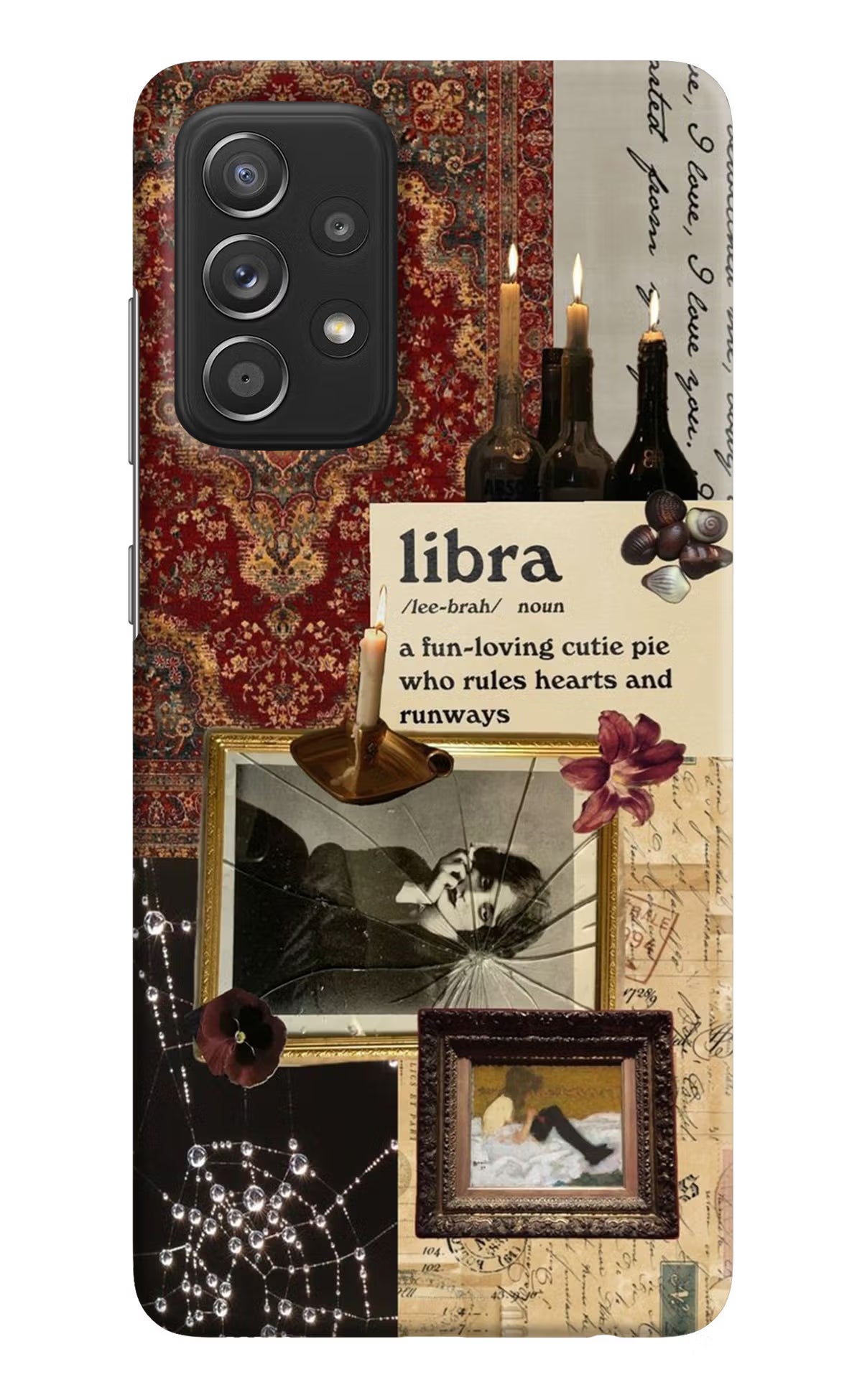 Libra Zodiac Samsung A52/A52s 5G Hard Case Back Cover by Casekaro