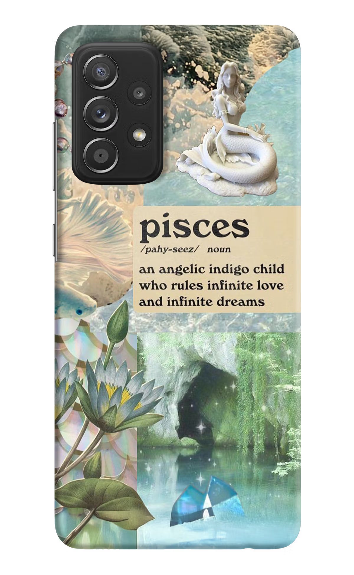 Pisces Zodiac Samsung A52/A52s 5G Hard Case Back Cover by Casekaro