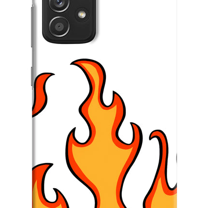Fired Up – White Samsung A52/A52s 5G Hard Case Back Cover by Casekaro