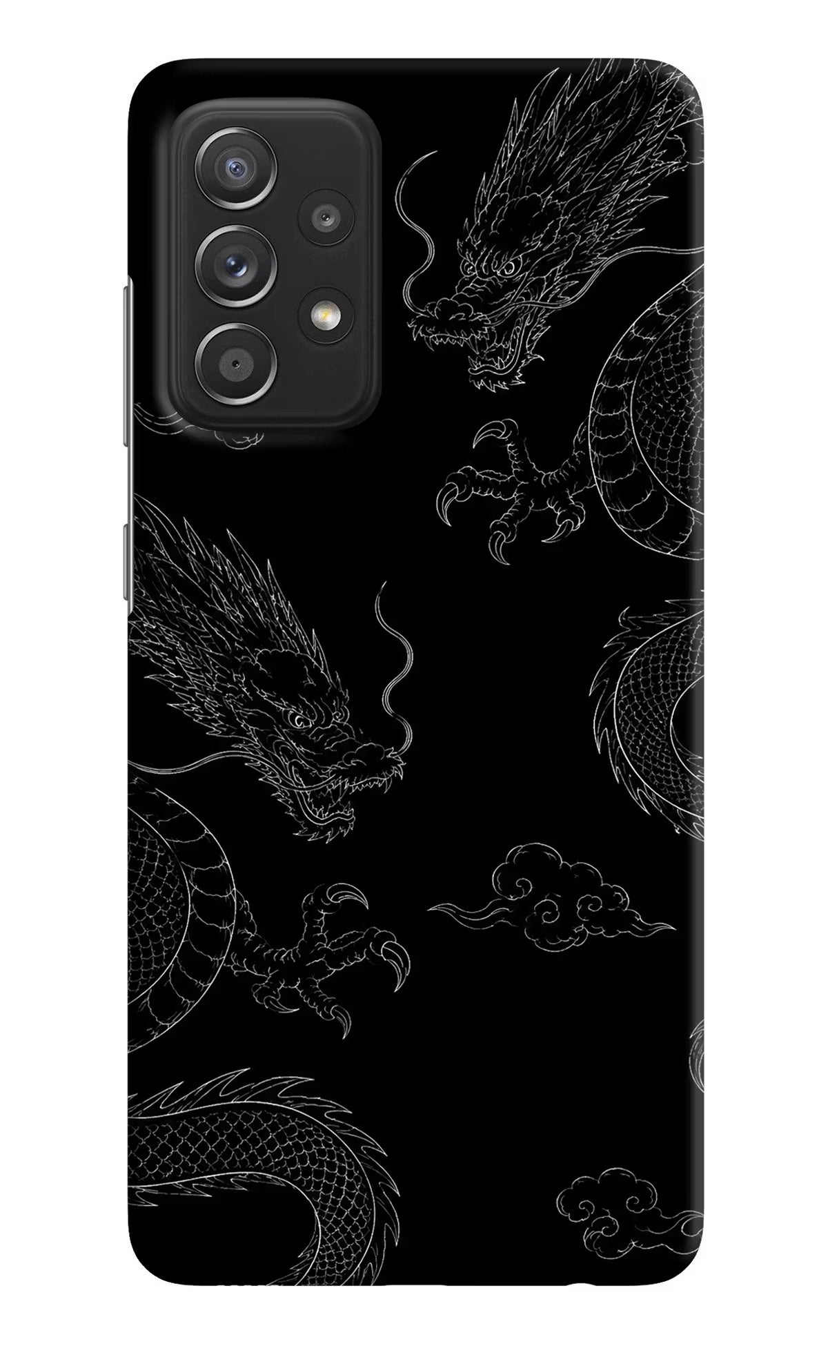 Twin Dragons Samsung A52/A52s 5G Hard Case Back Cover by Casekaro