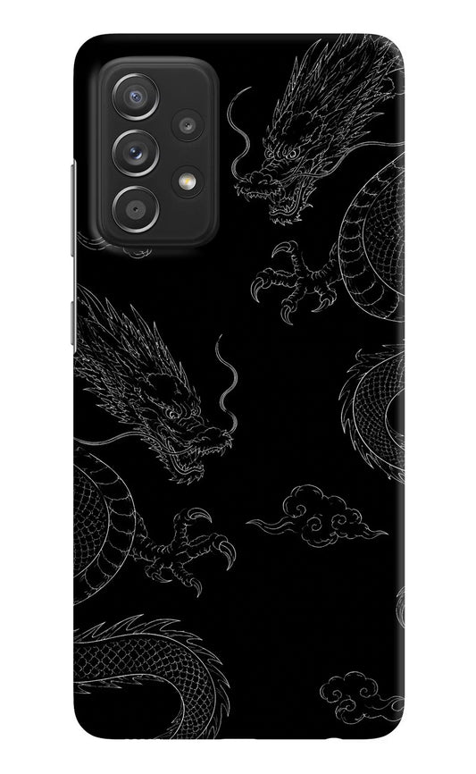 Twin Dragons Samsung A52/A52s 5G Hard Case Back Cover by Casekaro