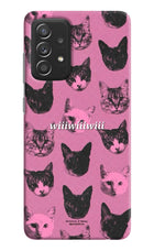 Pink Cats Samsung A52/A52s 5G Hard Case Back Cover by Casekaro