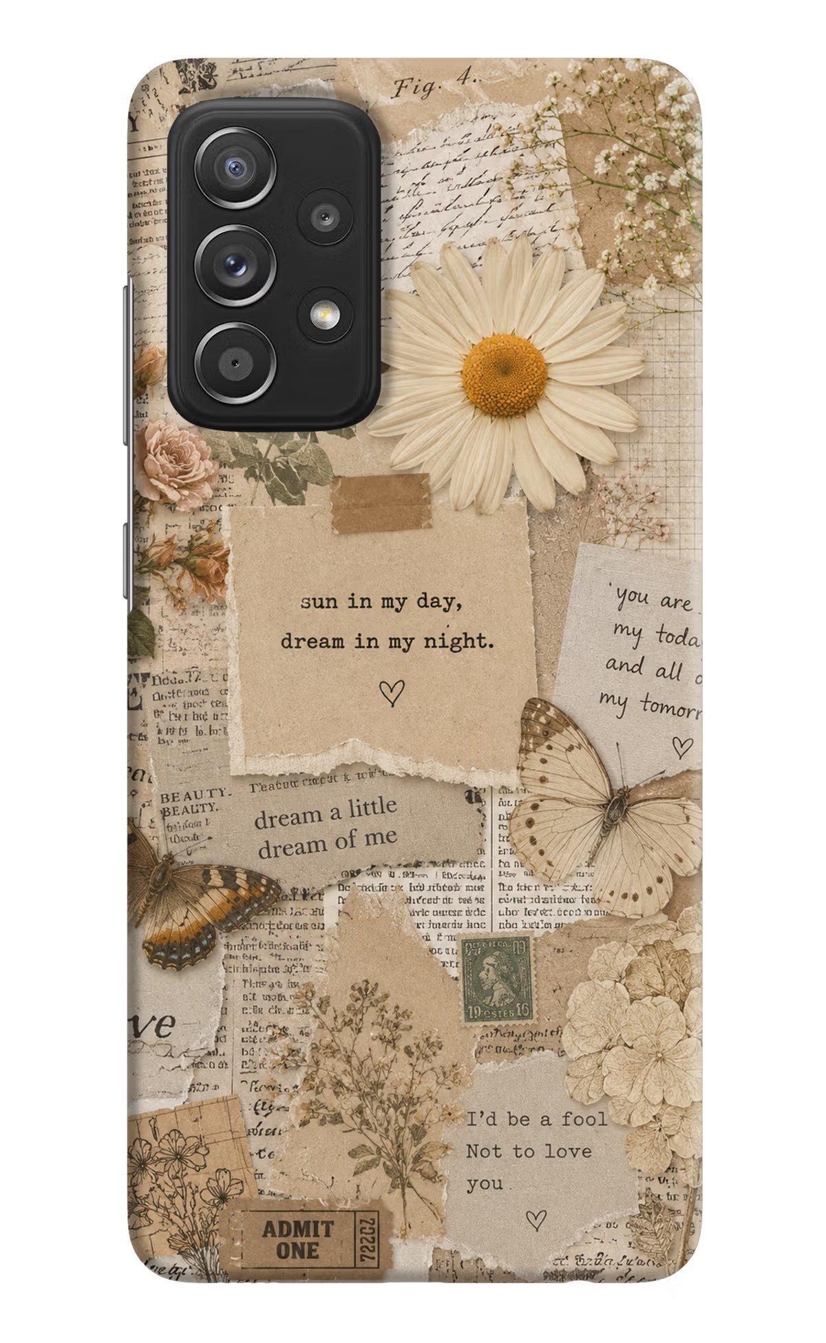 Vintage case Samsung A52/A52s 5G Back Cover