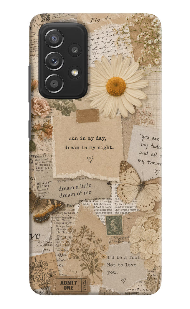 Vintage case Samsung A52/A52s 5G Hard Case Back Cover by Casekaro