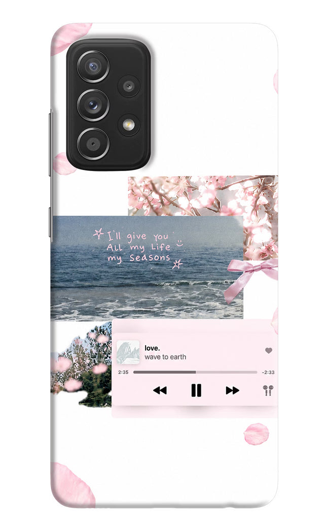 Wave to earth Samsung A52/A52s 5G Hard Case Back Cover by Casekaro